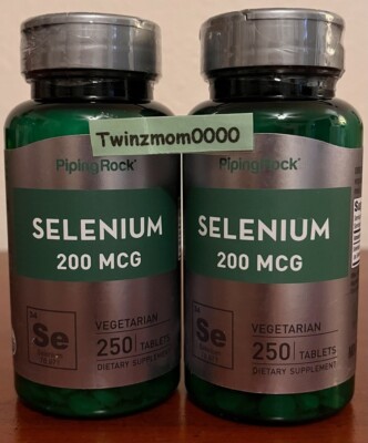 2X Selenium 200mcg 250 Vegetarian Tablets Imm...