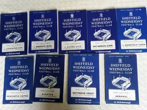 PROGRAMAS CASEROS SHEFFIELD WEDNESDAY 1967-68 ~ TÚ ELIGES OPONENTES FRANQUEO GRATUITO - Imagen 1 de 12