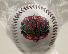 Cleveland Indians Chief Wahoo 100 Years 1901-2001 White Baseball New