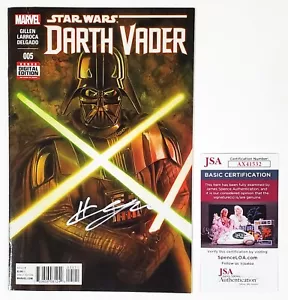 HAYDEN CHRISTENSEN FUMETTO FIRMATO STAR WARS DARTH VADER CON JSA CERT MARVEL - Foto 1 di 2