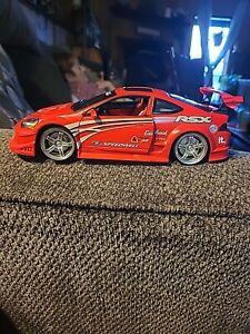 Rare Muscle Machines 1/18 Red Acura RSX 2003 Diecast Street Racer Model Car