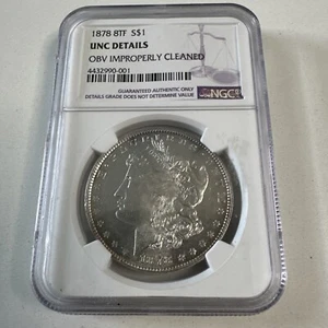 1878 8 TF Morgan Dollar NGC UNC Details - Picture 1 of 3