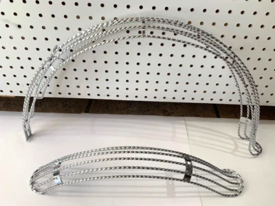 Juego de guardabarros de bicicleta cola de pato cromado para bicicleta Lowrider Cruiser de 20" nuevo Foto 1 de 4