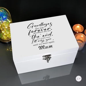 Caja de recuerdo conmemorativa urna para cenizas humanas adultas caja de madera grabada - Imagen 1 de 6