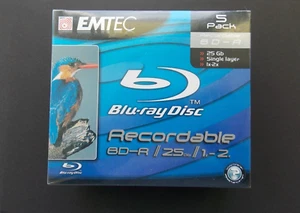 EMTEC BLU-REY DISC BD-R {5PACK} NEW !! - Bild 1 von 2