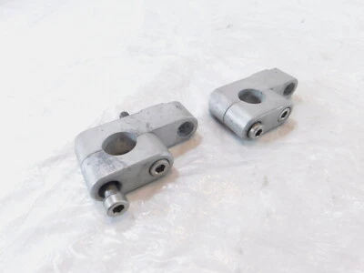 BMW F800ST F800 Silver Bar Back Handlebar Riser Mount Bracket Clamps .8" / 21mm - Image 1 of 4