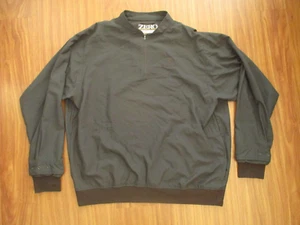 Zero Restriction Jacket Men's 2XL Black Solid 1/4 Zip Lightweight Windshirt Golf - Picture 1 of 16