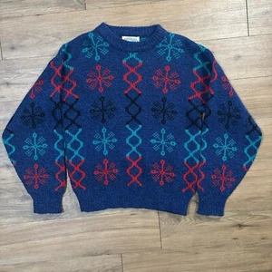 Vintage Environmental Clothing Co Wool Sweater Men’s Medium Geometric Print - Picture 1 of 6