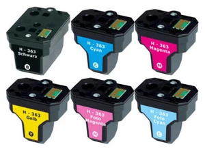 XXL TINTE PATRONEN für HP 363 PhotoSmart 5180 C6250 C7180 C7280 C8180 8250 Set - Bild 1 von 12