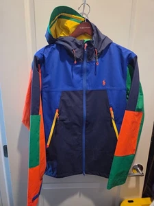 Polo Ralph Lauren NEU ohne Etikett Performance Windbreaker Mehrfarbig-Block Herren (M) - Bild 1 von 9