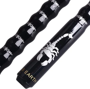 58" Pool Cue/Pool Stick Ergonomic Design Hardwood Canadian Maple 18oz, Black - Picture 1 of 5