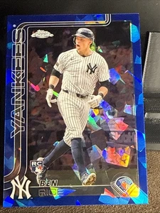 2025 Topps Chrome Sapphire Ben Rice RC Rookie #139 Yankees - Picture 1 of 2