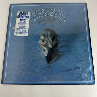 Eagles Their Greatest Hits Hype Sticker Shrink 1st Press Asylum 6E-105 Embossed - Image 1 of 4