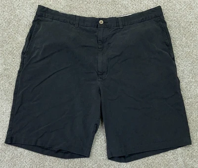 Pantalones Cortos Tommy Bahama Para Hombre 38x9 90% Seda 10% Algodón Negro Chino Golf Foto 1 de 4