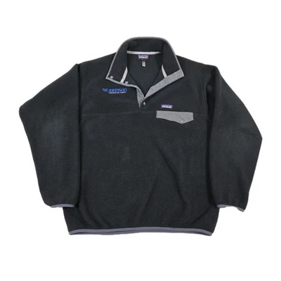 Pullover polar Patagonia Synchilla Snap T grande negro bordado granola  Foto 1 de 4