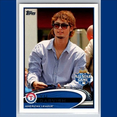 Yu Darvish 2012 Topps Update #US162 SP Short Print Image Variation All-Star Card - Image 1 of 3