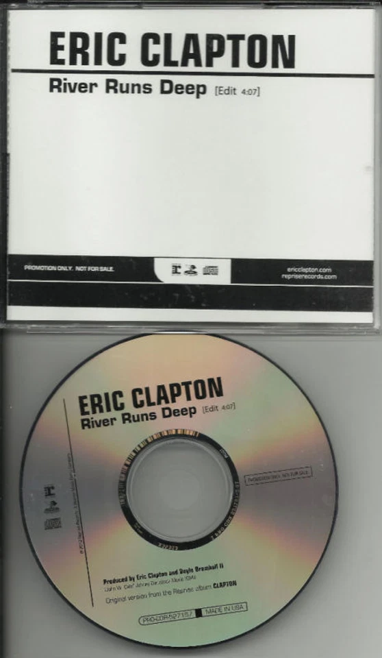 ERIC CLAPTON River runs Deep PROMO radio DJ CD Doyle Bramhall II MINT USA seller - Image 1 of 1