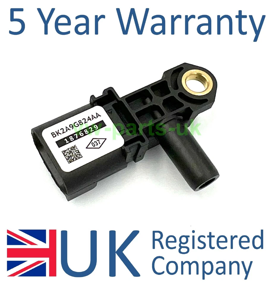 Ford Transit DPF Exhaust Pressure Sensor BK2A9G824AA Custom Connect Courier - Image 1 of 4
