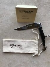 Laguiole en Aubrac Multipurpose Knife with Corkscrew, Ebony Handle, 4.75 inches