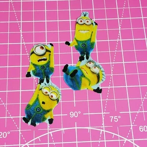 Minions Fabric Iron-On Applique Patches For Kids, Jacket Cartoon - Picture 1 of 6