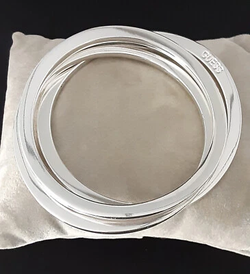  Brazalete Pulseras, Juego de 3 Joyas Guess, Usado Foto 1 de 4