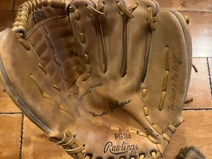 Rawlings Baseball Glove Mitt Dave Parker PG34 Heel Deep Well Pocket RHT - Imagen 1 de 7