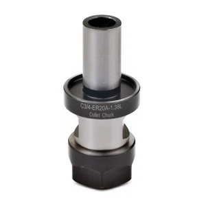 TTS 3/4" STRAIGHT SHANK ER20 COLLET CHUCK TOOL HOLDR GAGE LENGTH WITH GROOVE - Picture 1 of 1