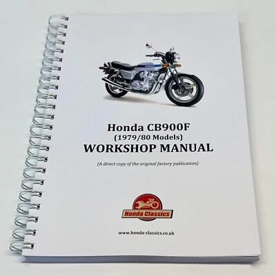 Honda CB900F Fabbrica Officina Shop Manuale Libro, Riproduzione HWM073 - Immagine 1 di 4