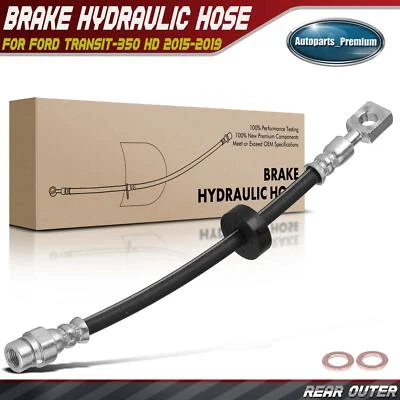 Manguera hidráulica de freno exterior trasero izquierdo o derecho para Ford Transit-350 HD 2015-2019 Foto 1 de 4