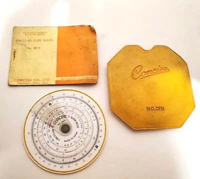 CONCISE Circular Slide Rule No. 28N ~ Vintage ~ Made in Japan - Image 1 of 4