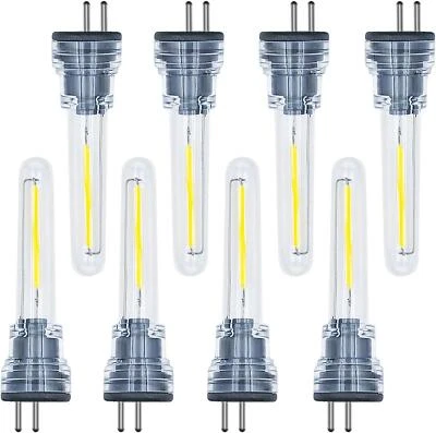 8-Pack S14 LED Bulbs Plug in, 1W S14 Spare LED Light Bulbs 2700K Warm White, S14 - Image 1 of 4