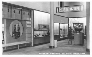 Postal RPPC Industrial Arts & Crafts Pabellón de Japón San Francisco GGIE 1939 - Imagen 1 de 2