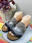 NAOT Sewing Embroidery Slide Leather Suede Colors Sandal Women’s Size 41 US 10 M