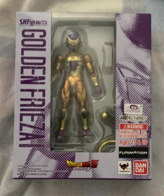 万代 S.H. Figuarts Golden Freeza Frieza 龙珠 Z 可动人偶全新未拆封 — 第 1/2 张图片