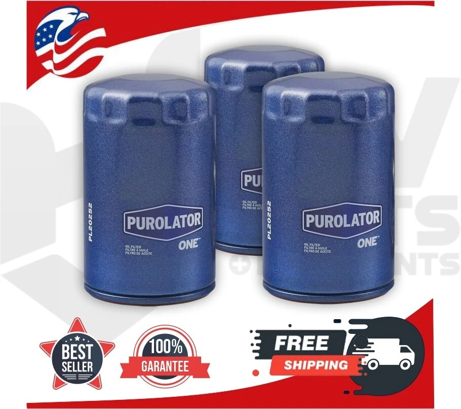3 piezas - Filtro de aceite Purolator PL20252 PurolatorONE - VW Jetta... Foto 1 de 2