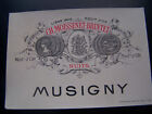 étiquette vin ancienne Musigny Chateau Moissenet Brintet nuits wine label