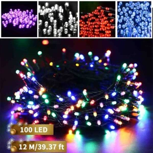 LED Solar String Lights Outdoor Garden Yard Decor Lamp Waterproof Fairy Light - Picture 1 of 26