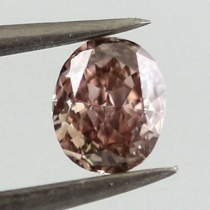 Diamante real 0,52 quilates natural suelto elegante marrón púrpura rosa 100% todo natural ovalado - Imagen 1 de 3