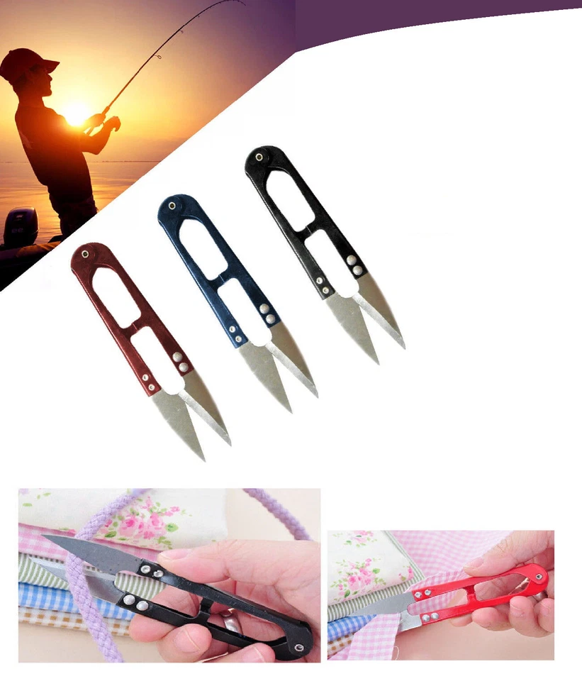 FORBICE FORBICI FORBICINA DA PESCA SARTA CUCITO SPINNING MARE PESCA MOSCA NYLON - Immagine 1 di 1