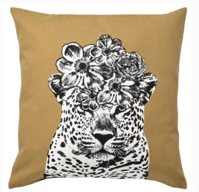 "Nueva funda falsa de almohada IKEA NABBSPINNARE Lisa Bengtsson 20"" X 20"" escarabajo guepardo" Foto 1 de 4