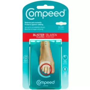 Compeed Blister Plasters 8pk - On Toes Relieves Pain Instantly & Heals Fast - Picture 1 of 2