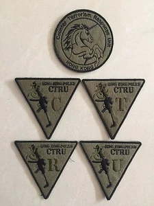 Juego de emblemas bordados de la Unidad de Respuesta Antiterrorista CTRU TRF/parche/insignia - Imagen 1 de 12