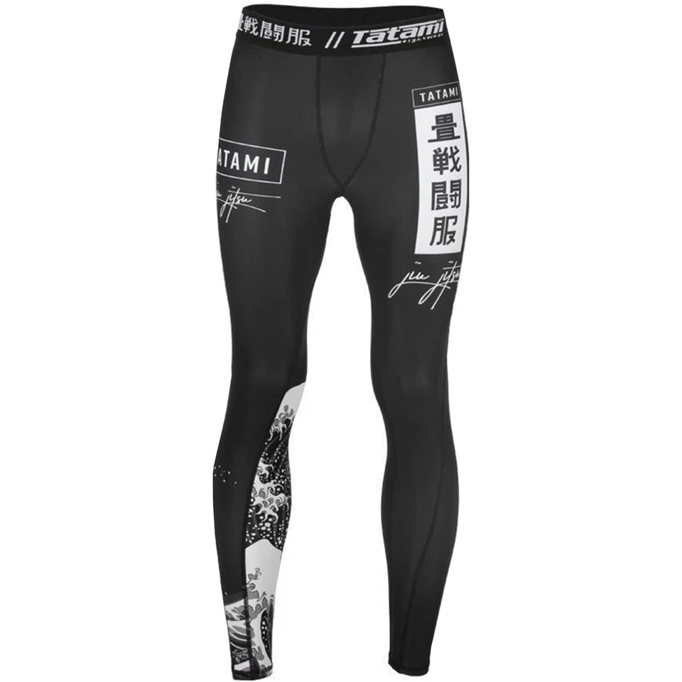 Tatami Fightwear Kanagawa Grappling Spats - Black - Image 1 of 1