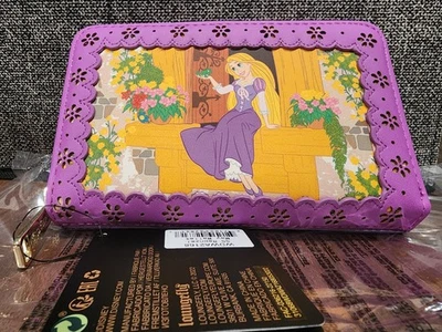 Cartera Loungefly Rapunzel con cremallera nueva con etiquetas Foto 1 de 4