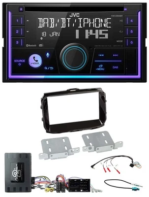 JVC Lenkrad USB 2DIN DAB Bluetooth CD Autoradio für Alfa Giulietta 14-21 Infoada - Bild 1 von 4