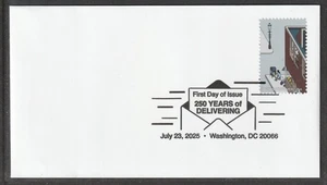 US 6023i 250 Years of Delivering blue collection box DCP FDC 2025 - Picture 1 of 1