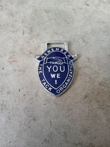 Vintage Blue Enamel Remember You We I The Tack Organisation Medal J R Gaunt - Picture 1 of 1