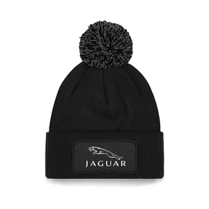 Jaguar Car Motor Sport Unisex Beanie Patch Printed Bobble Hat Winter Warm - Picture 1 of 1