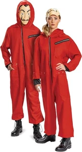Money Heist Costume, Official Men&apos;s Size Extra Large (50-52), As Shown  - Picture 1 of 6