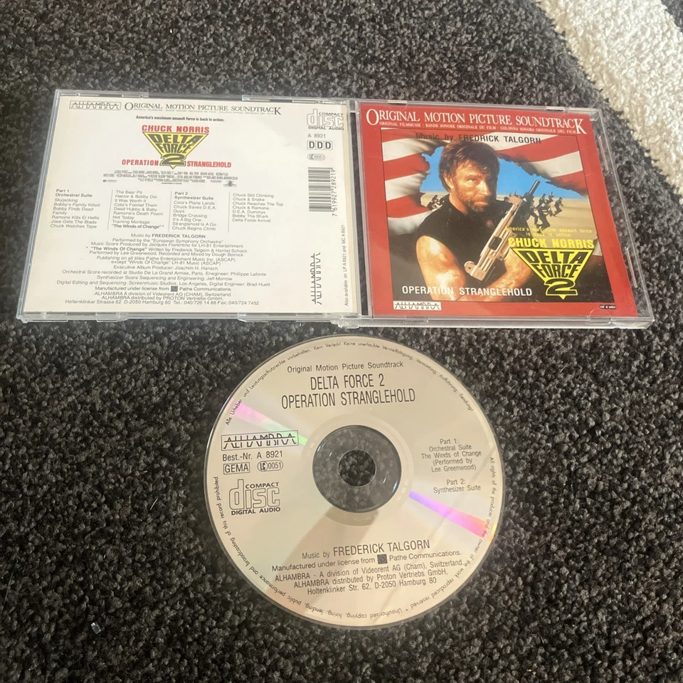 Delta Force 2 Soundtrack Operation Stranglehold CD Chuck Norris Alhambra 1993 EU Foto 1 de 1